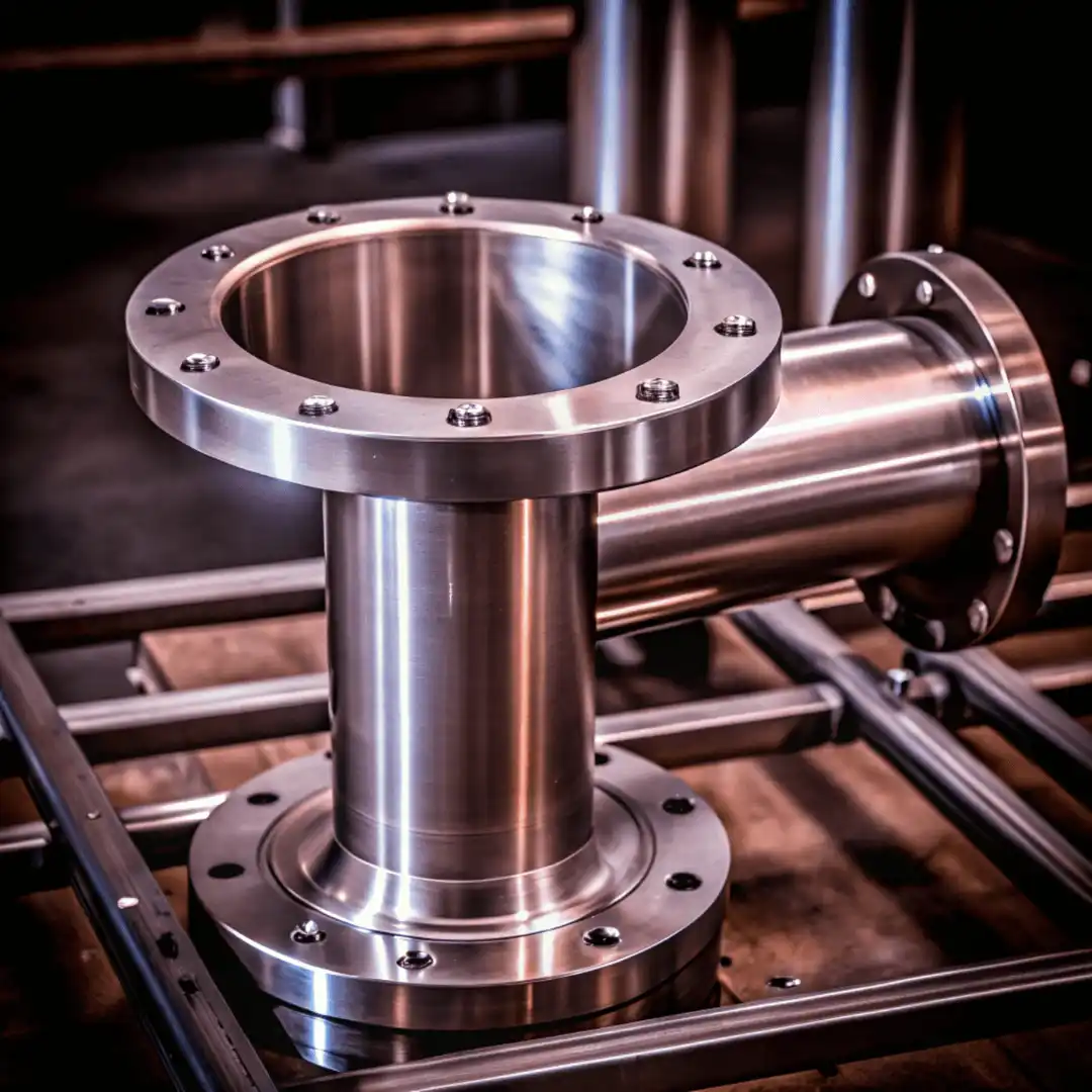 Stainless steel fabrication process in industrial setting